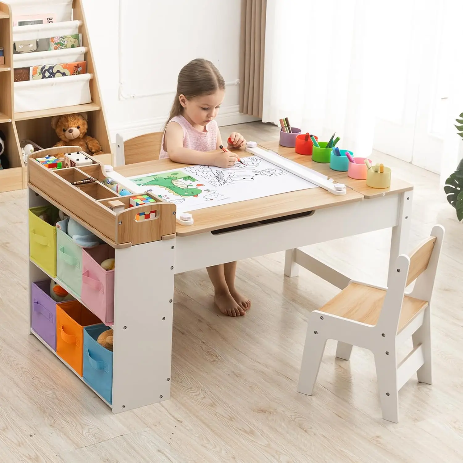 Art Craft Toddler - Juego de Mesa y Sillas de