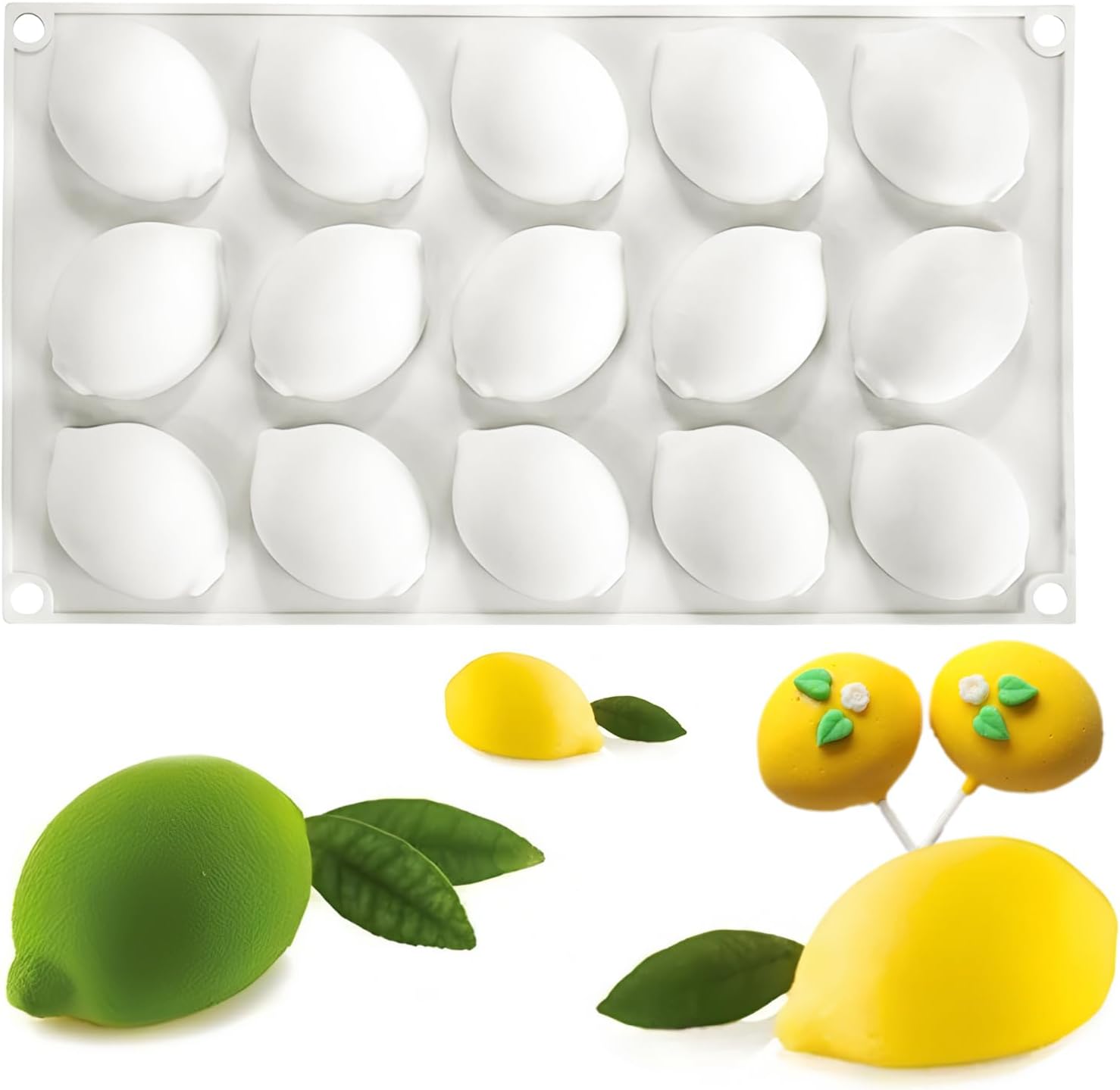 Art Craft Ice Cream - Molde de silicona de 15 cavidades