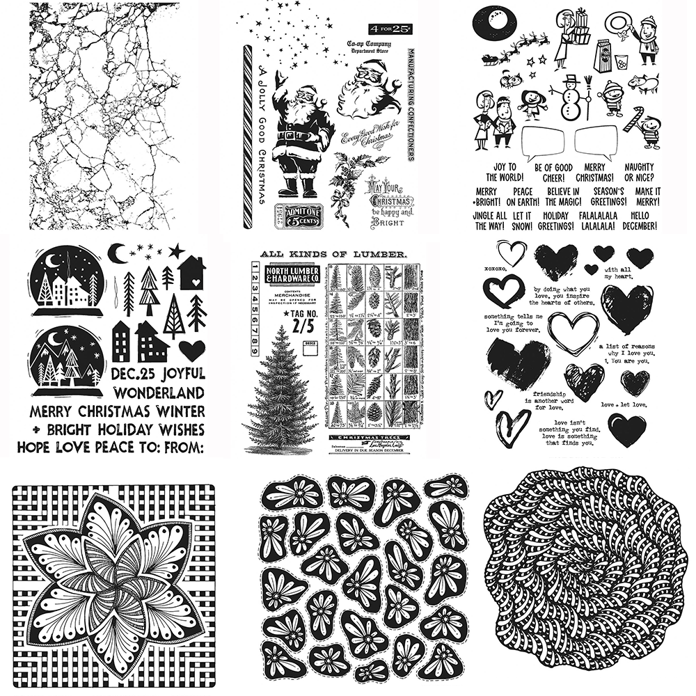 Art Craft Flower Making - Sellos transparentes de flores de árbol