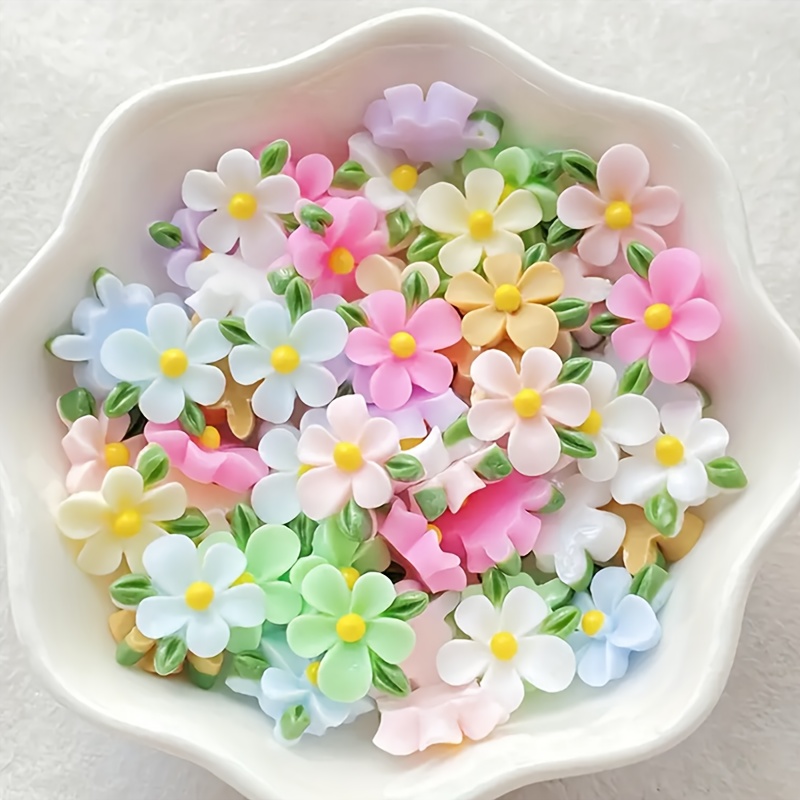 Art Craft Flower Making - 20 piezas de dijes de resina