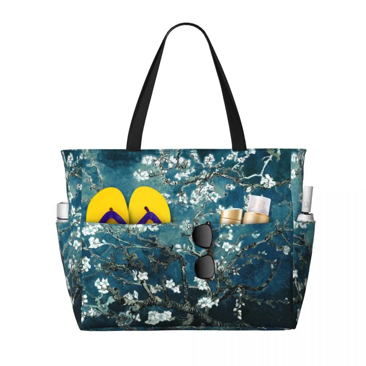 Art Portfolio Bag - Bolso de mano personalizado con flores