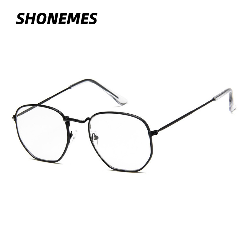 Art Craft Glasses - SHONEMES Gafas hexagonales con montura metálica,