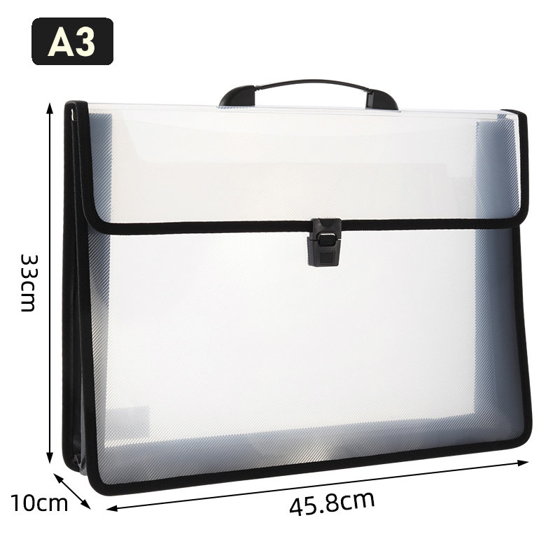 Art Portfolio Bag - Bolsa de plástico transparente portátil, bolsa