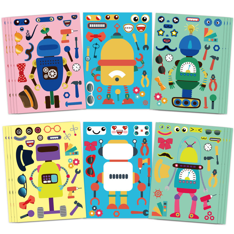 Montar pegatinas de robot para - Art Craft Toddler reseña y precio