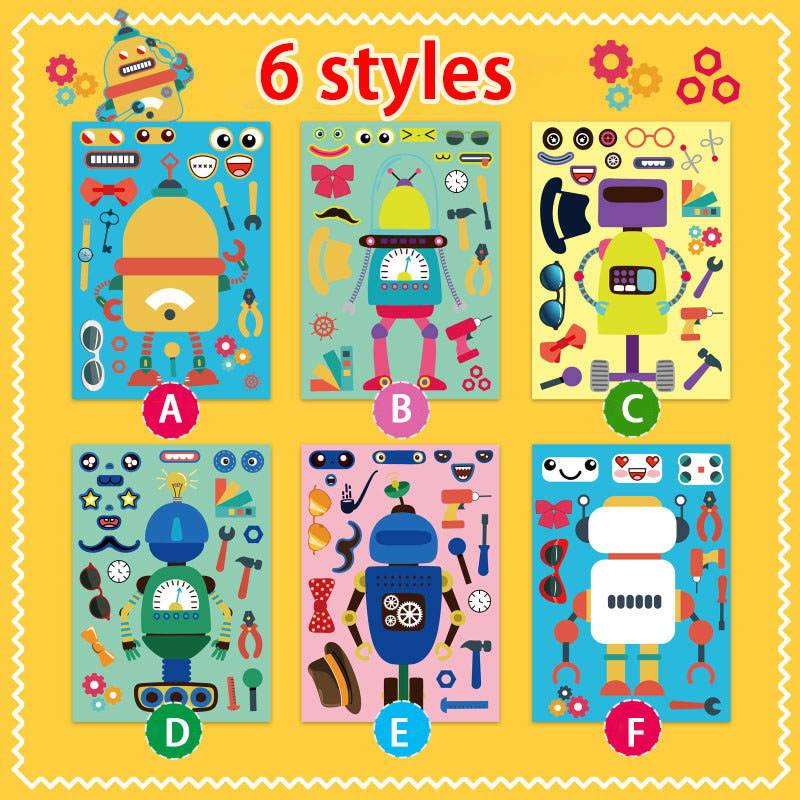 Montar pegatinas de robot para - Art Craft Toddler reseña y precio