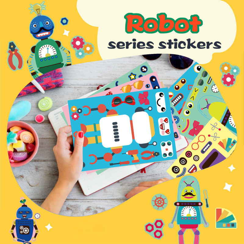 Montar pegatinas de robot para - Art Craft Toddler reseña y precio