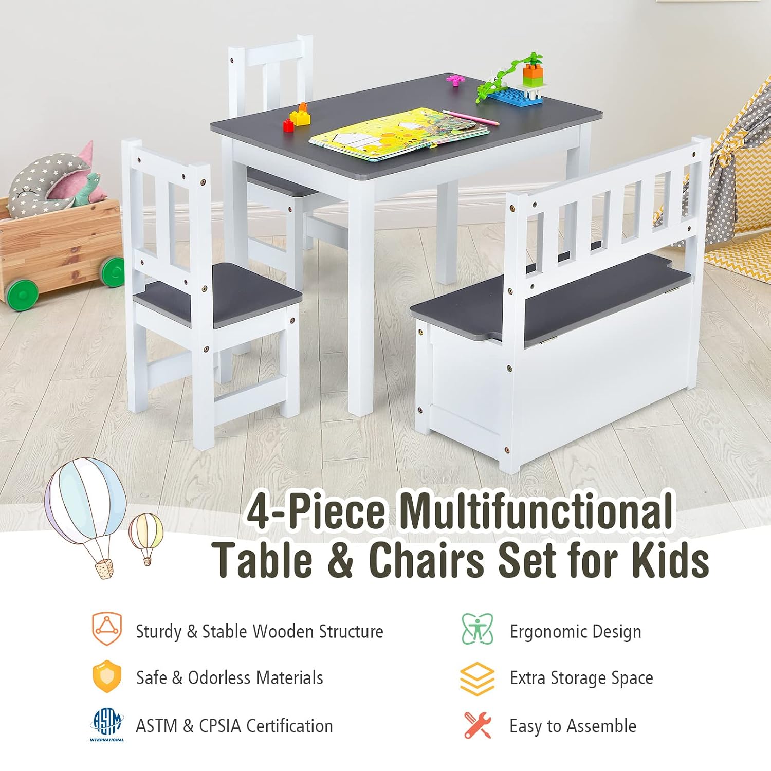 Juego de Mesa y Sillas de Made - Art Craft Toddler reseña y precio