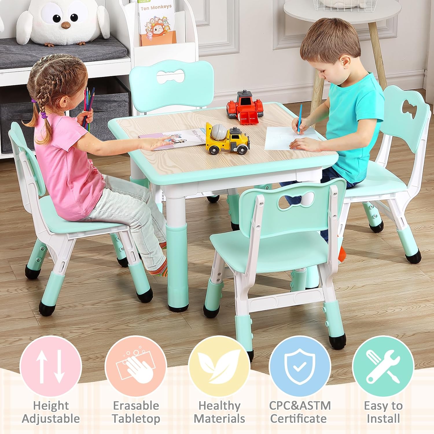 TackView Mesa Infantil de 23 P - Art Craft Toddler reseña y precio