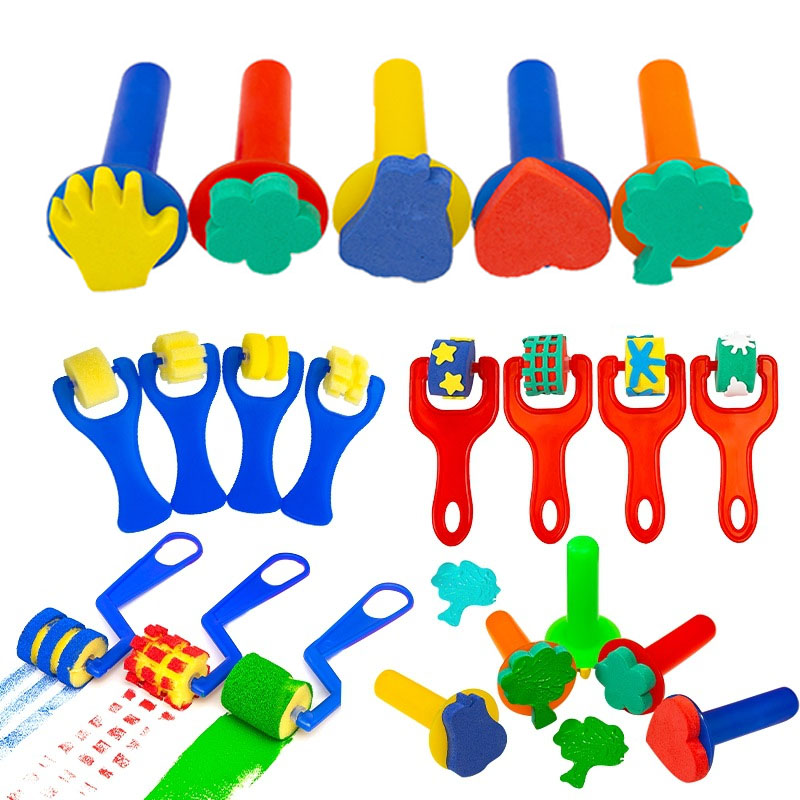 Kits de pinceles de esponja pa - Art Craft Toddler reseña y precio