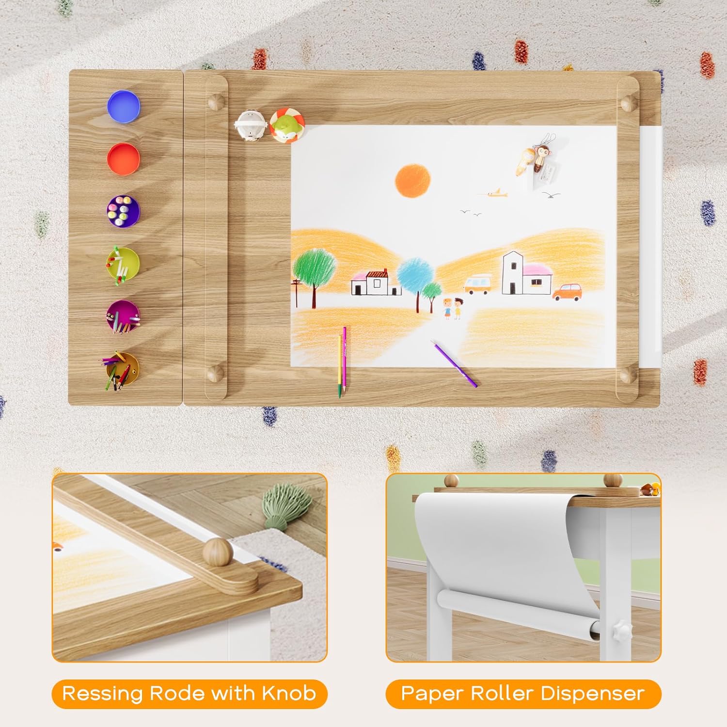 Mesa y Sillas de Arte para Niñ - Art Craft Toddler reseña y precio