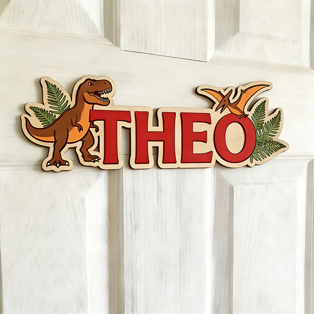Letrero con nombre de dinosaur - Art Craft Party reseña y precio