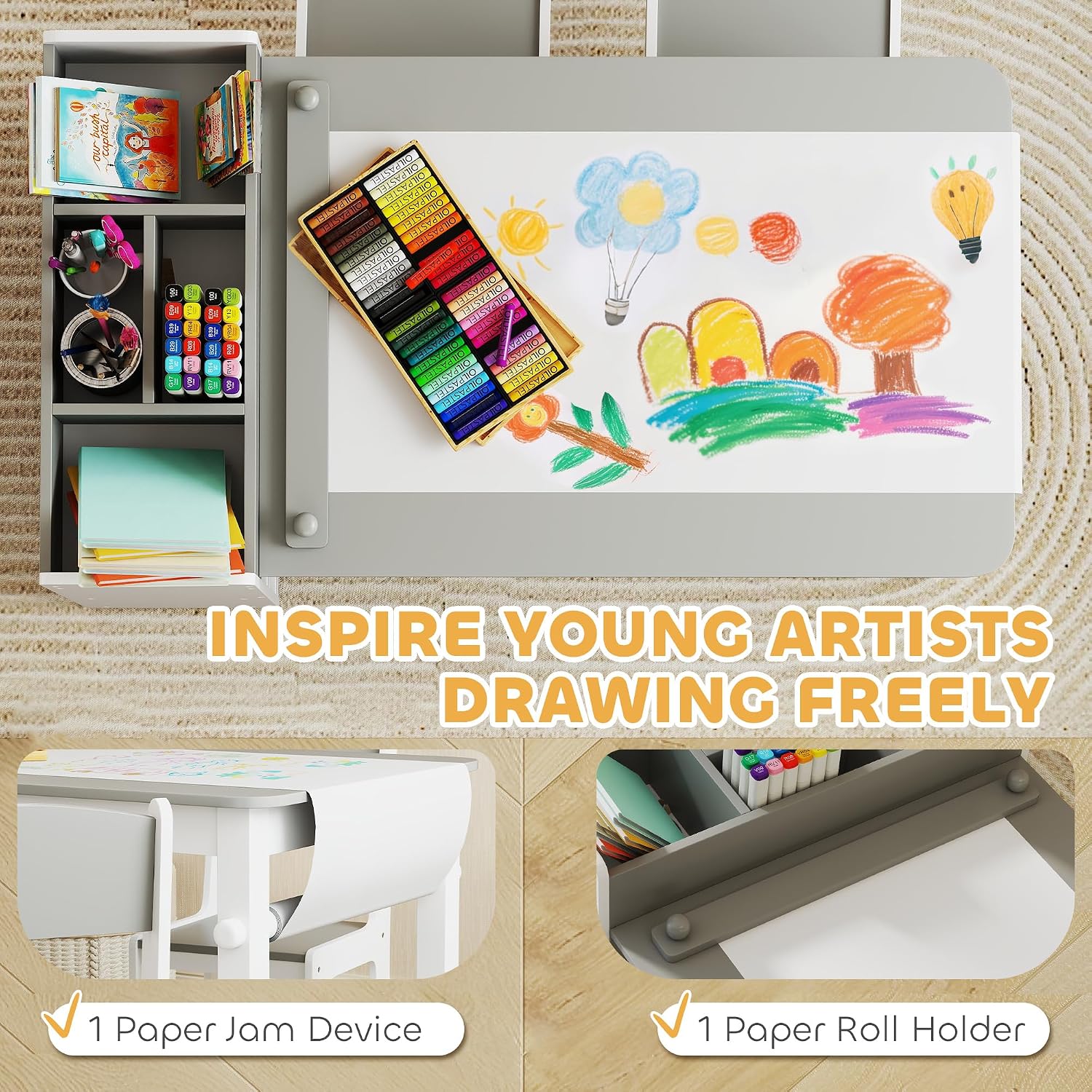 Mesa de Arte y Silla con Cabal - Art Craft Toddler reseña y precio