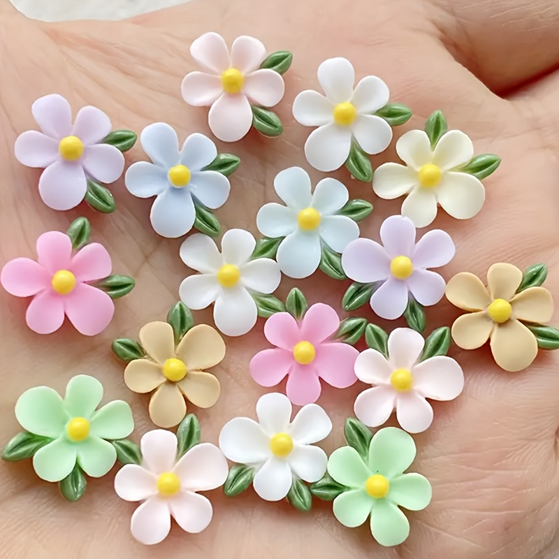 20 piezas de dijes de resina c - Art Craft Flower Making reseña y precio