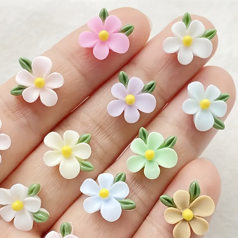 20 piezas de dijes de resina c - Art Craft Flower Making reseña y precio